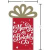 American Greetings Christmas Gift Card Holders, Gingerbread Man, Santa, and Presents (12-Count)(GCH XM SLIDE RED GOLD BLK 12CT)