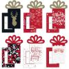 American Greetings Christmas Gift Card Holders, Gingerbread Man, Santa, and Presents (12-Count)(GCH XM SLIDE RED GOLD BLK 12CT)