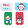American Greetings Christmas Gift Card Holders, Snowman, Santa, Penguin and Deer (4-Count)(GCH XMAS JUV PILLOW BOX 24CT)