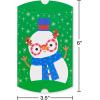American Greetings Christmas Gift Card Holders, Snowman, Santa, Penguin and Deer (4-Count)(GCH XMAS JUV PILLOW BOX 24CT)