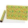 American Greetings Grinch Christmas Wrapping Paper Rolls, Green and Red Holiday Gift Wrap (105 sq. ft., 3 Rolls-30 in. x 14 ft., Cut Lines) Cindy Lou Who, Max, Grinch Christmas Tree
