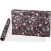 American Greetings Nightmare Before Christmas Christmas Wrapping Paper Rolls, Black and Red Holiday Gift Wrap (105 sq. ft., 3 Rolls-30 in. x 14 ft., Cut Lines) Jack Skellington, Oogie Boogie, Cosmo(Jack Skellington and Zero)