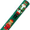 American Greetings Nutcracker Christmas Wrapping Paper Roll, Forest Green and White Holiday Gift Wrap ((60 sq. ft., Reversible Roll) Vintage Nutcrackers and Holly(Traditional Nutcrackers)