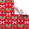 American Greetings Nutcracker Christmas Wrapping Paper Roll, Forest Green and White Holiday Gift Wrap ((60 sq. ft., Reversible Roll) Vintage Nutcrackers and Holly(Cute Bows Red and Green)