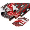 American Greetings Reversible Kids Christmas Wrapping Paper Rolls, Santa, Snowmen, Candy Canes, Red and Green Holiday Gift Wrap (120 sq. ft., 3 Wide Rolls-30 in. x 12 ft.) Stripes, Dots, Snowflakes(Variety Set)