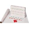 American Greetings Whimsical Christmas Wrapping Paper Set, Holiday Gift Wrap for Her (120 sq. ft., 4 rolls-30 in. x 12 ft., 7 Adhesive Bows, 30 Gift Tag Stickers) Kathy Davis Designs