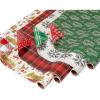 American Greetings Christmas Wrapping Paper Set, Red and Tan Brown Holiday Gift Wrap (120 sq. ft., 4 rolls-30 in. x 12 ft., 7 Adhesive Bows, 30 Gift Tag Stickers) Plaid, Stripes, and Snowmen(Rustic Designs)