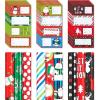 American Greetings Reversible Kids Christmas Wrapping Paper Rolls, Santa, Snowmen, Candy Canes, Red and Green Holiday Gift Wrap (120 sq. ft., 3 Wide Rolls-30 in. x 12 ft.) Stripes, Dots, Snowflakes(Variety Set)