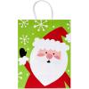 American Greetings 13” Large Christmas Gift Bags, Santa, Snowman, Snowflakes and Merry Christmas (12 Bags)(Santa  Snowman  Snowflakes and Merry Christmas)