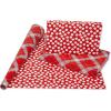 American Greetings Reversible Christmas Wrapping Paper Rolls, Red and Green Holiday Gift Wrap (105 sq. ft., 4 Rolls-30 in. x 12 ft.) Polka Dots, Trees, Snowmen and Snowflakes(Silver  Green  White  Red)