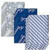 American Greetings Christmas Wrapping Paper Sheets, Elves, Stripes and Christmas Lettering (12 Sheets, 30 in. x 20 in.)(3FW 12SHT P XM BLUE AND SILVER)
