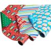 American Greetings Reversible Kids Christmas Wrapping Paper Rolls, Red, Blue, Green Holiday Gift Wrap (120 sq. ft., 3 Wide Rolls-40 in. x 12 ft.) Penguins, Snowmen, Merry Christmas, Ho Ho Ho(Blue Snowmen and Red Penguins)