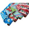 American Greetings Reversible Kids Christmas Wrapping Paper Rolls, Red, Blue, Green Holiday Gift Wrap (120 sq. ft., 3 Wide Rolls-40 in. x 12 ft.) Penguins, Snowmen, Merry Christmas, Ho Ho Ho(WM 4R30 160SQ PR XMAS JUVENILE)