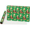 American Greetings Christmas Wrapping Paper Rolls, Classic Holiday Movie Themed Gift Wrap (105 sq. ft., 3 Rolls-30 in. x 14 ft.) Buddy the Elf, Clark Griswold, Ralphie and Leg Lamp