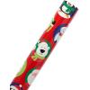 American Greetings Jumbo Kids Christmas Reversible Wrapping Paper Roll, Red and Blue Holiday Gift Wrap (175 sq. ft., 1 Extra Large Roll-30 in. x 70 ft.) Penguins, Polar Bears, Santa, Snowflakes(Santa and Snowflakes)