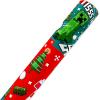 American Greetings Kids Christmas Wrapping Paper, Minecraft Wrapping Paper Christmas Roll, Red and Green Gift Wrap (1 Reversible Roll, 75 sq. ft.) Creeper, Snowman, Pixels, Gift Boxes(SR 30 75SQ PR FSC XM MINECRAFT)