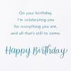 American Greetings Birthday Card for Son (Dear Son)(Geometric Bday Cake)