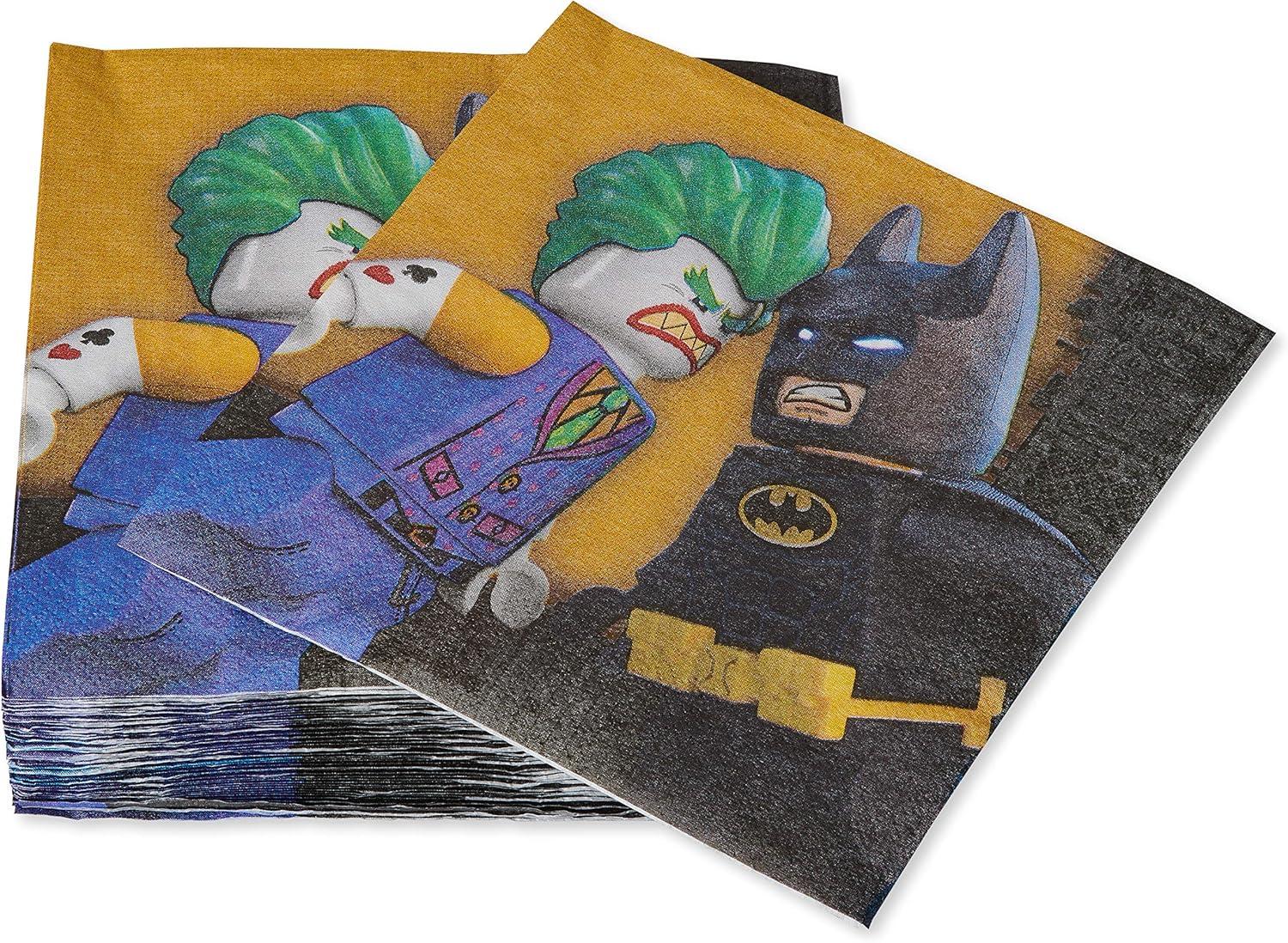 image:imageAmerican Greetings Lego Batman Paper Lunch Napkins for Kids 48CountMulticolored