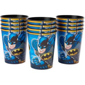 American Greetings Batman Plastic Cups for Kids (12-Count)