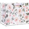 American Greetings 10″ Medium Gift Bag With Tissue Paper (Floral) For Weddings, Bridal Showers, Birthdays And All Occasions (1 Bag, 6-Sheets)(Floral)
