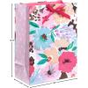 American Greetings 10″ Medium Gift Bag With Tissue Paper (Floral) For Weddings, Bridal Showers, Birthdays And All Occasions (1 Bag, 6-Sheets)(Painted Floral)