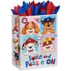 American Greetings 13″ Large Paw Patrol Gift Bag with Tissue Paper (1 Bag, 8-Sheets)