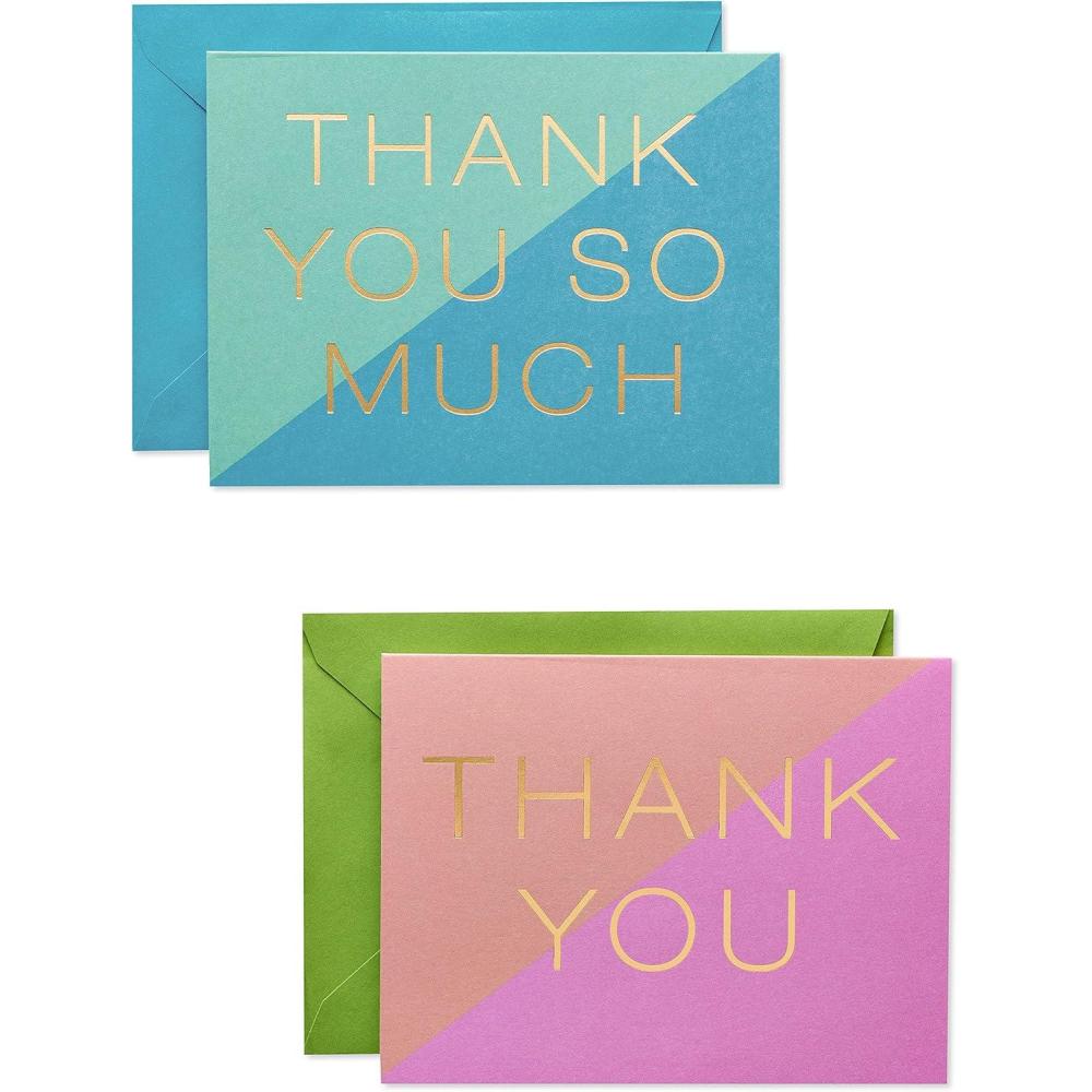 image:imageAmerican Greetings Thank You Cards with Envelopes Color Block 50Count