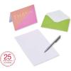 American Greetings Thank You Cards with Envelopes, Color Block (50-Count)