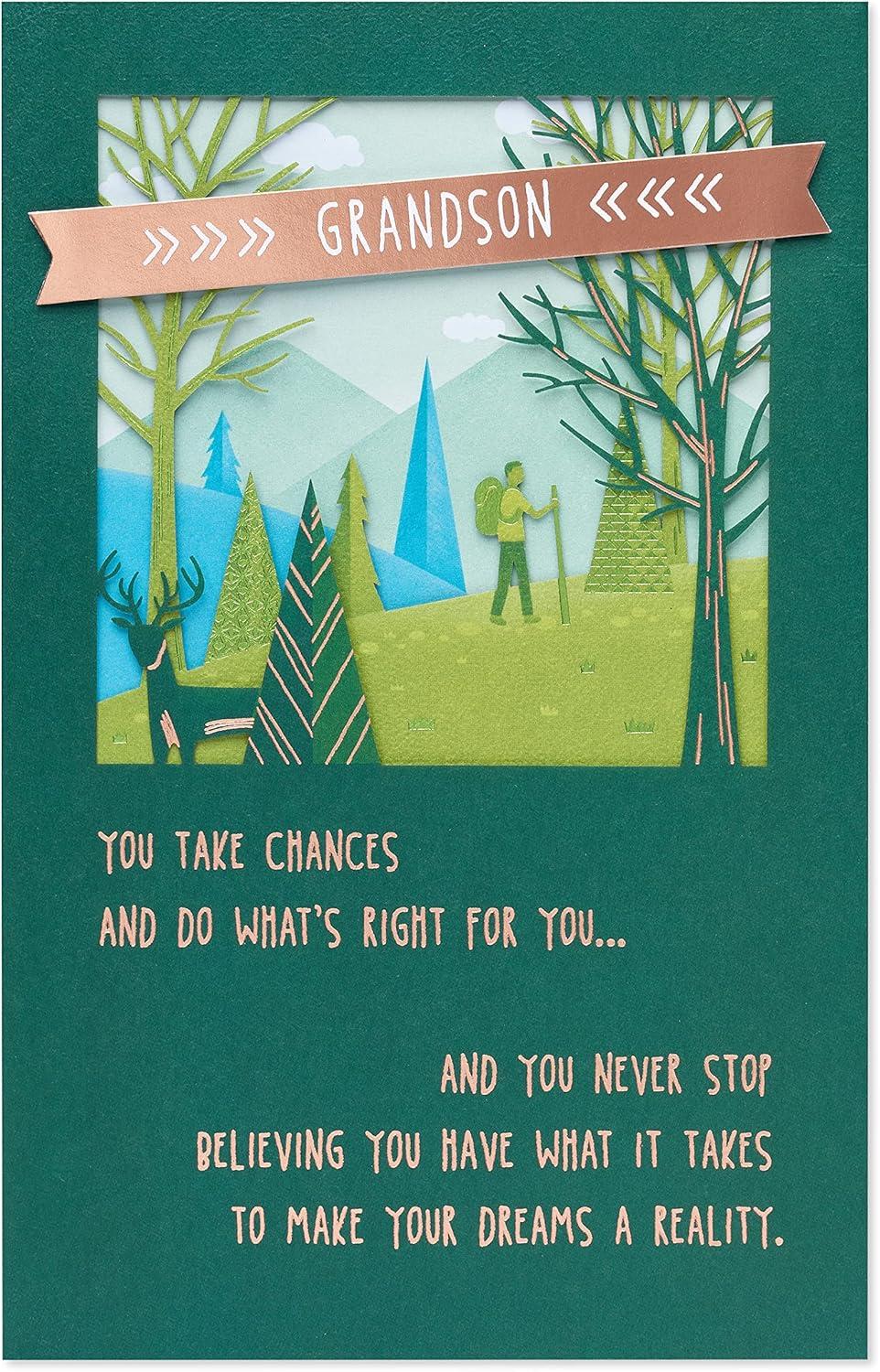 image:imageAmerican Greetings Birthday Card for Grandson You Can Do AnythingOne of The Many Reasons
