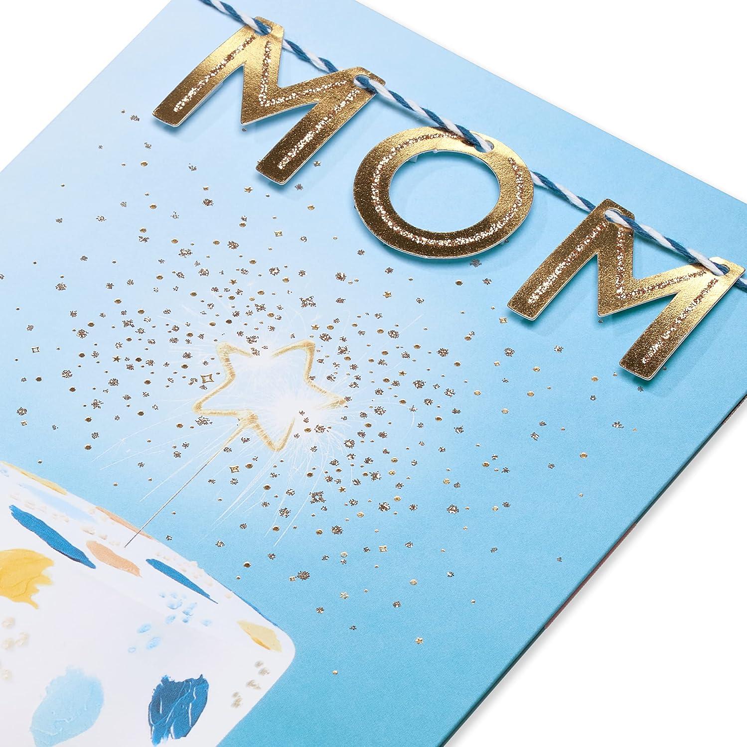 image:imageAmerican Greetings Birthday Card for Mom Celebrating YouCake w Star Sparkler Photo