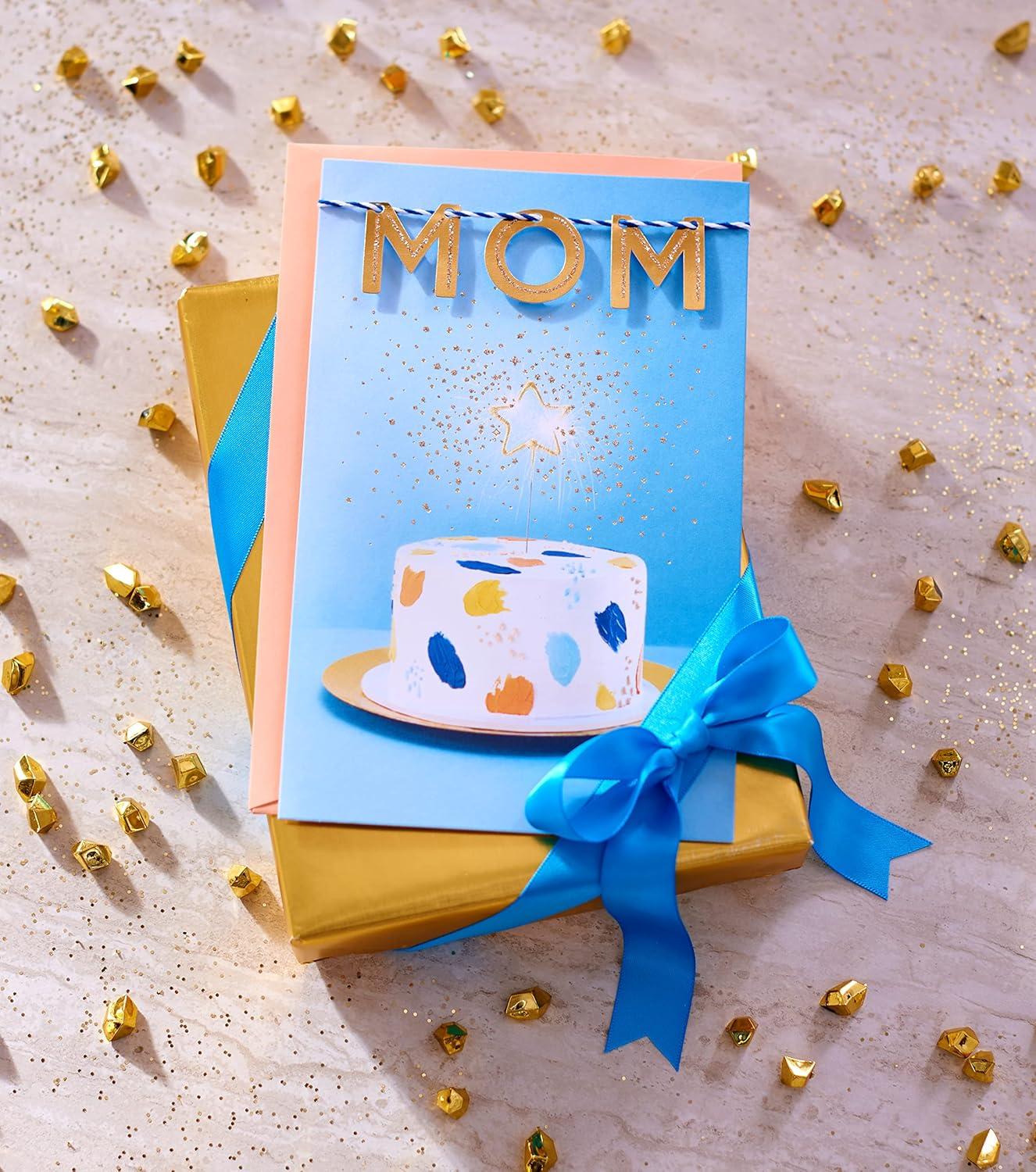 image:imageAmerican Greetings Birthday Card for Mom Celebrating YouCake w Star Sparkler Photo