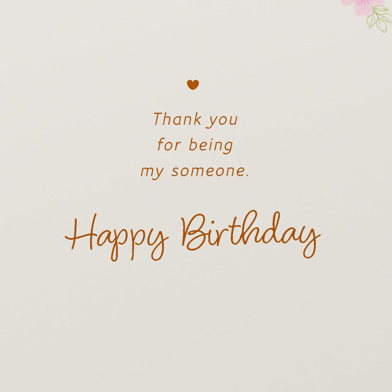 image:imageAmerican Greetings Romantic Birthday Card Right Place Right TimeFloral White Cake Mint Stand