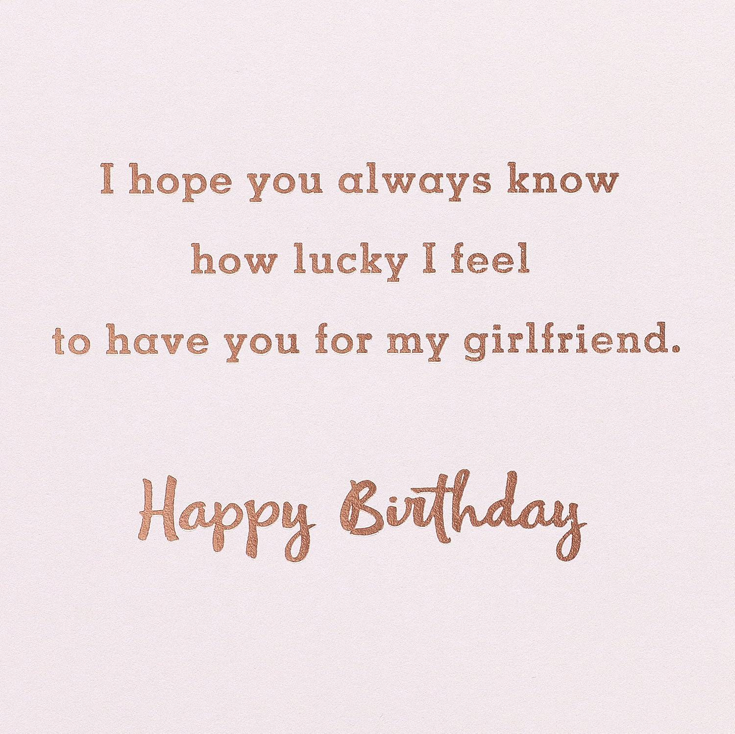 image:imageAmerican Greetings Romantic Birthday Card Right Place Right TimeHow Lucky I Feel