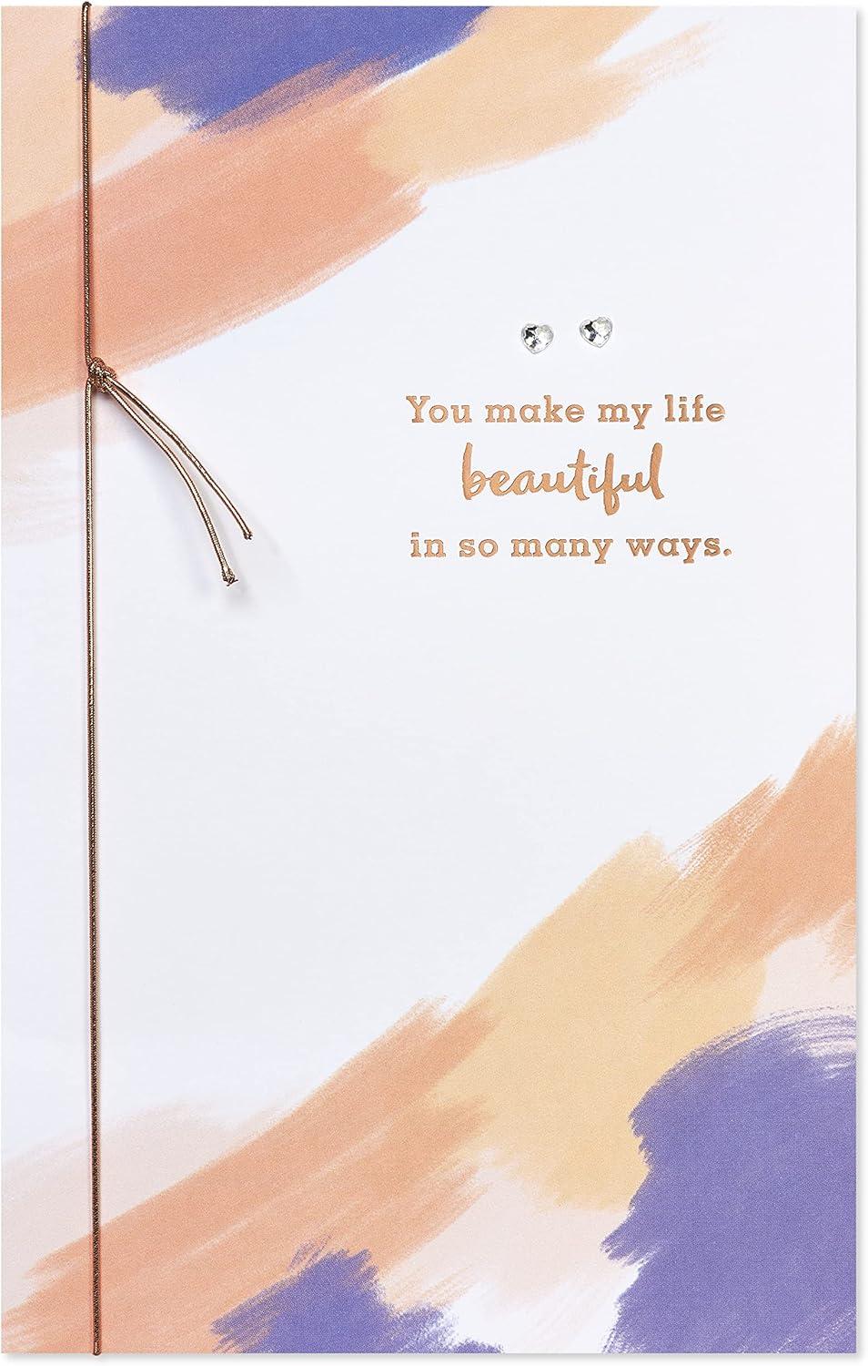 image:imageAmerican Greetings Romantic Birthday Card Right Place Right TimeHow Lucky I Feel
