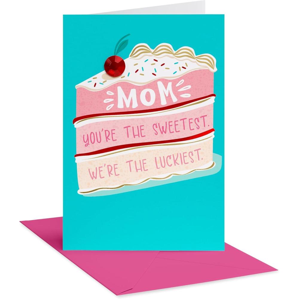 image:imageAmerican Greetings Birthday Card for Mom Celebrating YouCake Slice