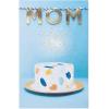 American Greetings Birthday Card for Mom (Celebrating You)(Cake w Star Sparkler Photo)