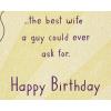 American Greetings Birthday Card for Wife (You Make the World a Magical Place)(Beauty and Brains)