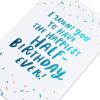 American Greetings Half-Birthday Card (All My Heart)(Lettering with Sprinkles)