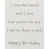 American Greetings Romantic Birthday Card (Right Place, Right Time)(You-And-Me Moments)