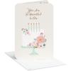 Floral White Cake Mint Stand