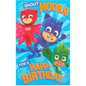 American Greetings Birthday Card for Kids (PJ Masks)