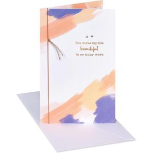 American Greetings Romantic Birthday Card (Right Place, Right Time)(How Lucky I Feel)