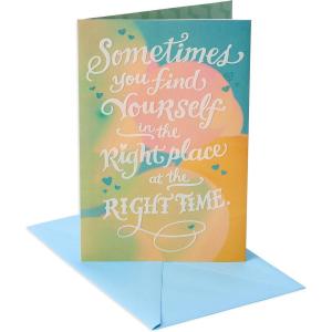 American Greetings Romantic Birthday Card (Right Place, Right Time)(Right Place  Right Time)