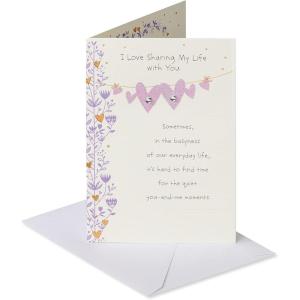 American Greetings Romantic Birthday Card (Right Place, Right Time)(You-And-Me Moments)
