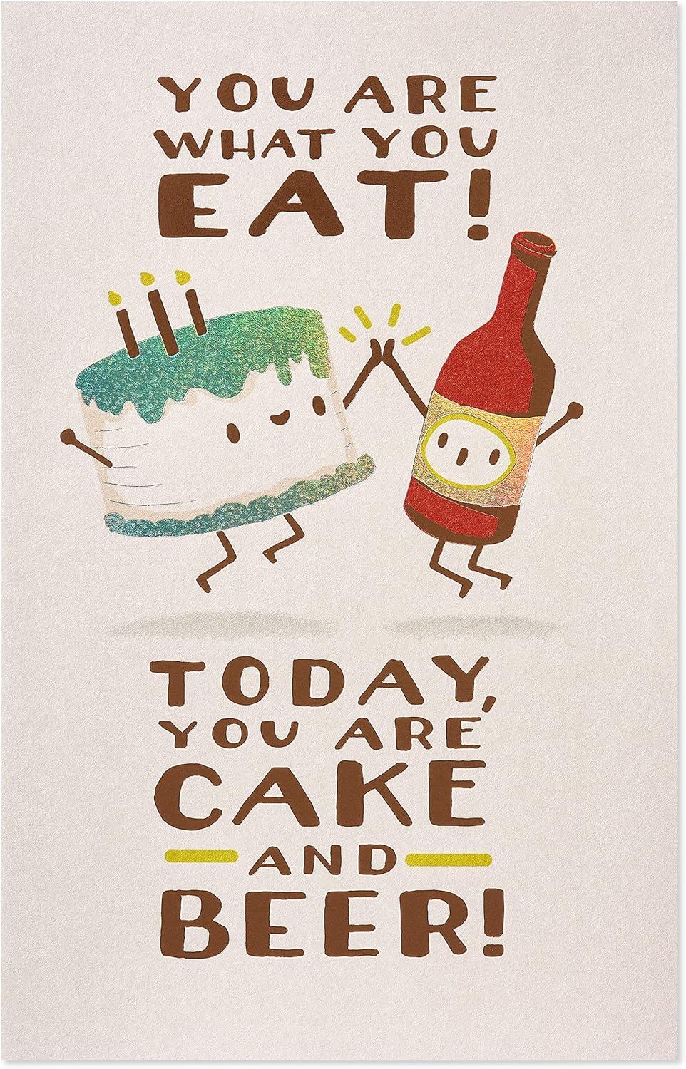 image:imageAmerican Greetings Birthday Card for Friend Cake and BeerCake and Beer