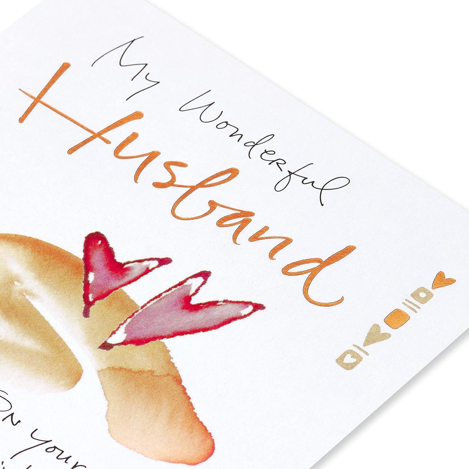 image:imageAmerican Greetings Birthday Card for Husband Early DaysHearts and Brush Strokes