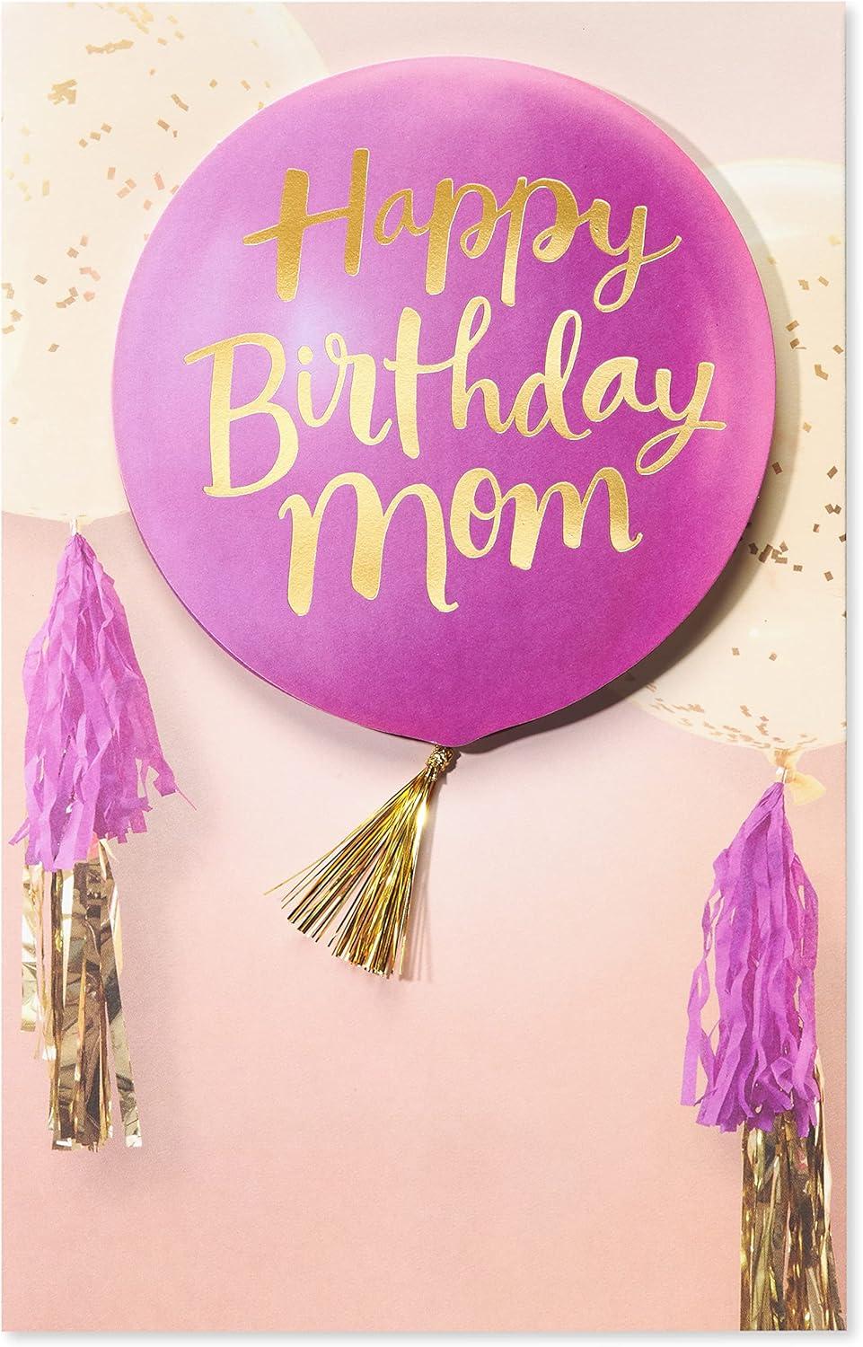 image:imageAmerican Greetings Birthday Card for Mom Celebrating You TodayBalloon Photo w Tassel