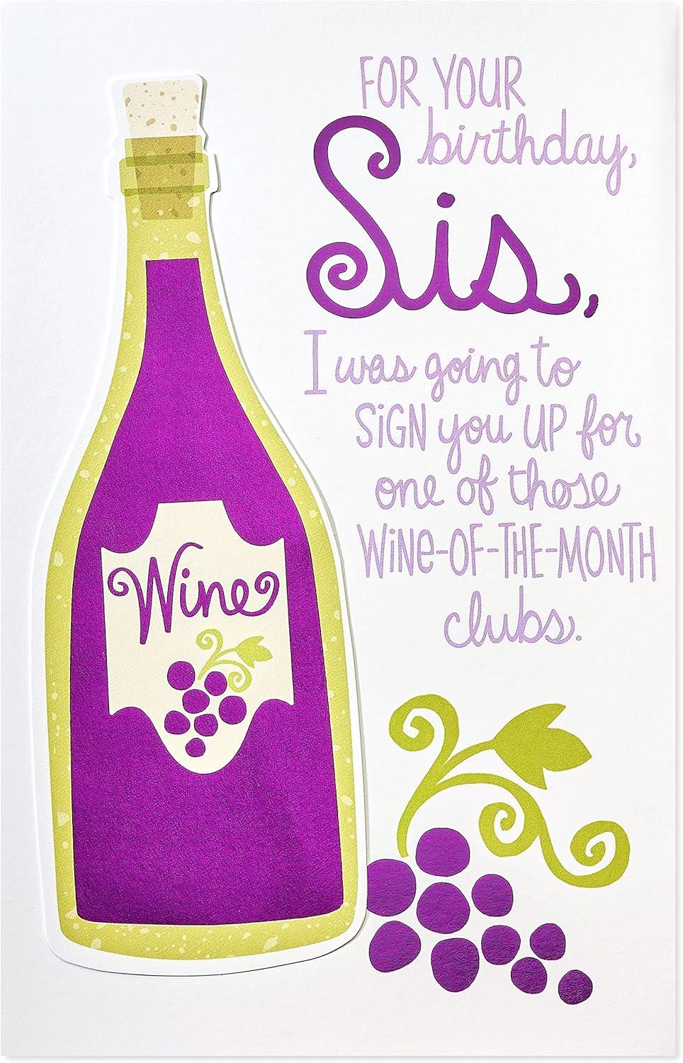 image:imageAmerican Greetings Birthday Card for Sister Were SistersWineoftheMonth