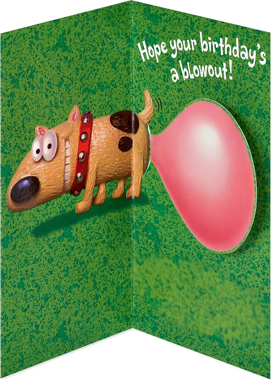 image:imageAmerican Greetings Funny Birthday Card Dog with Bubble GumDog with Bubble Gum