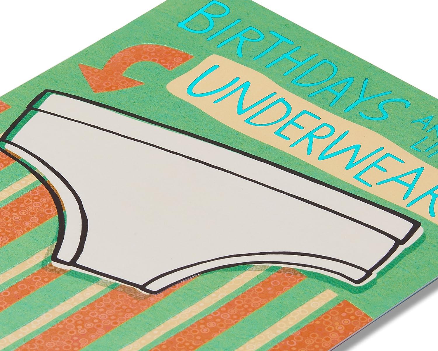 image:imageAmerican Greetings Funny Birthday Card Dog with Bubble GumUnderwear